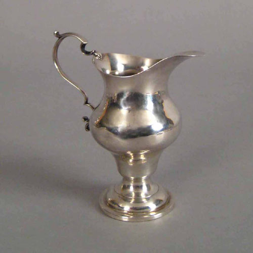 Appraisal: Philadelphia silver creamer late th c bearing the touch of