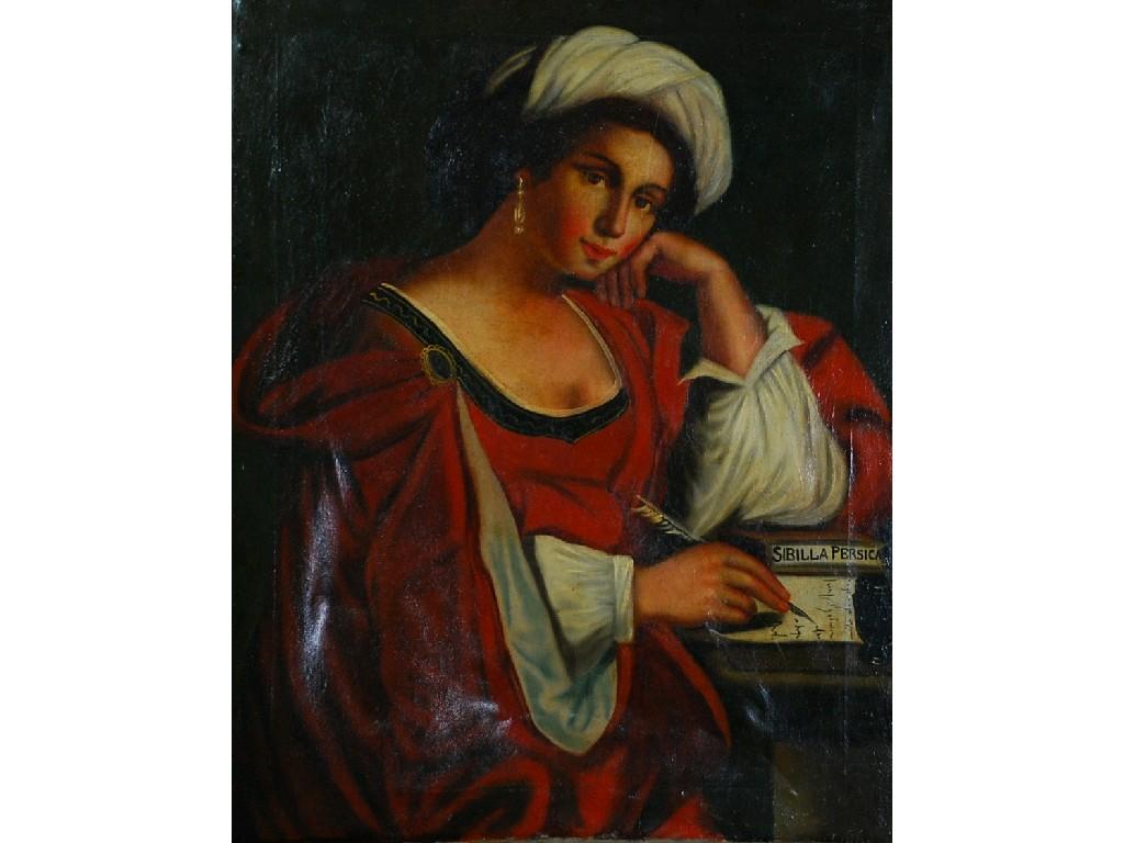 Appraisal: AFTER GUERCINO GIOVANNI FRANCESCO BARBIERI NINETEENTH CENTURY OIL PAINTING ON