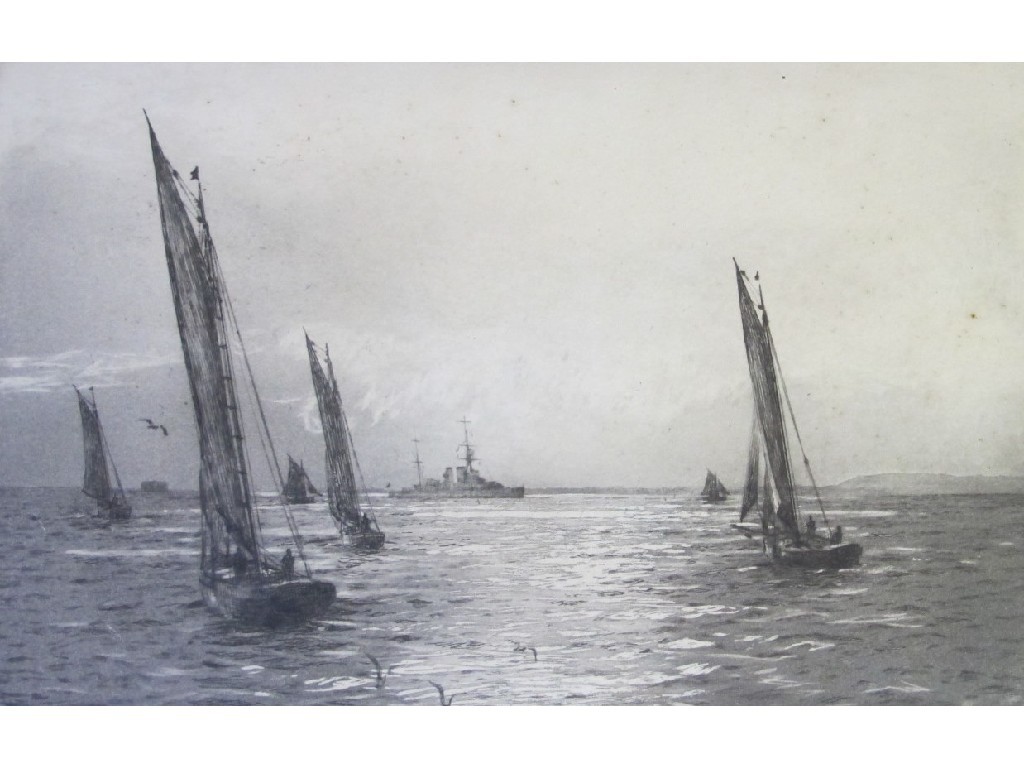 Appraisal: ROWLAND LANGMAID - THE PATH OF THE SUN SPITHEAD Etching