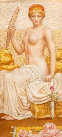 Appraisal: PRE-RAPHAELITE SCHOOL TH TH CENTURY BRITISH Watercolour Semi-Naked Classical Lady