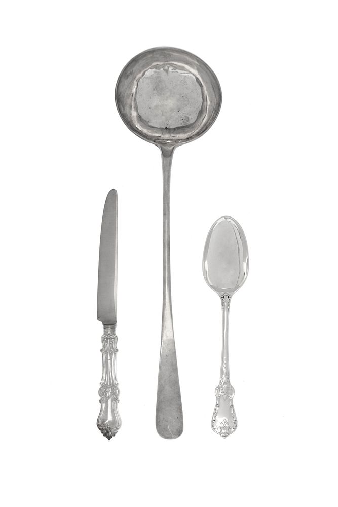 Appraisal: An English Silver Partial Flatware Service An English Silver Partial