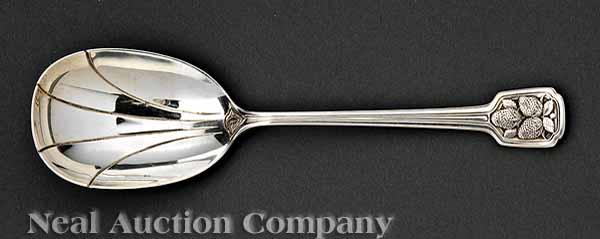 Appraisal: A Tiffany Co Sterling Silver Berry Spoon in the Strawberry