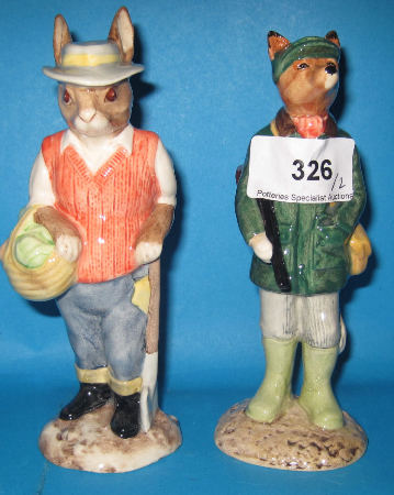 Appraisal: Beswick English Country Folk Figures Huntsman Fox ECF And Gardene