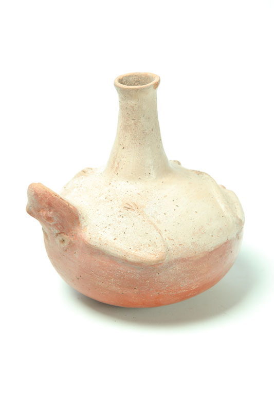 Appraisal: PREHISTORIC POTTERY EFFIGY WATER BOTTLE Quapaw culture ca - Jefferson