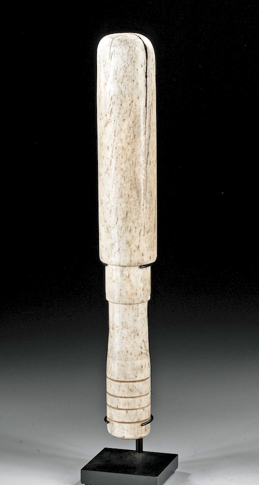 Appraisal: th C Inuit Whalebone Club Native American First Nations Canada