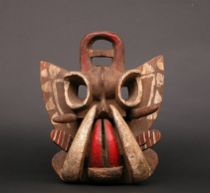 Appraisal: Another African Mask ca Early th Century An unusual carved