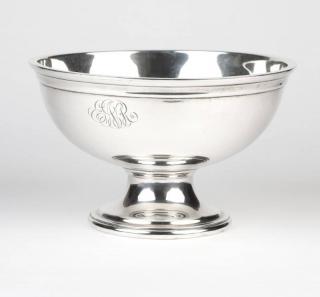 Appraisal: An S Kirk Son sterling silver punch bowl Circa marked