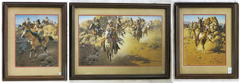 Appraisal: FRANK McCARTHY THREE OFF-SET LITHOGRAPHS New York Arizona - A