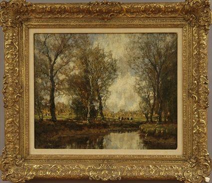 Appraisal: Attributed to Arnold Marc Gorter Dutch - Landscape with Cows