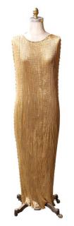 Appraisal: Fortuny 'Delphos' dress Fortuny 'Delphos' dress designed executed in pleated