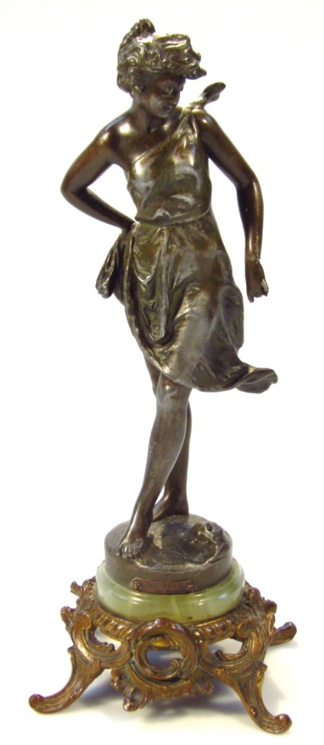 Appraisal: A mid- thC figure of a lady of Art Nouveau