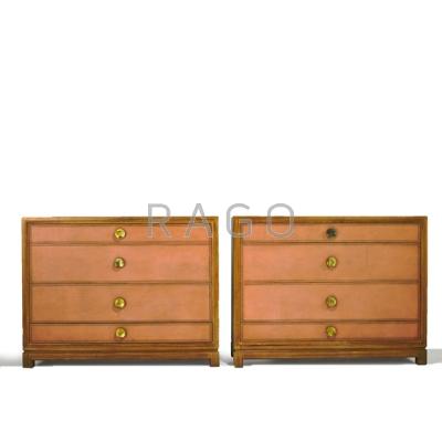 Appraisal: TOMMI PARZINGER CHARAK MODERN Pair of four-drawer dressers Boston MA