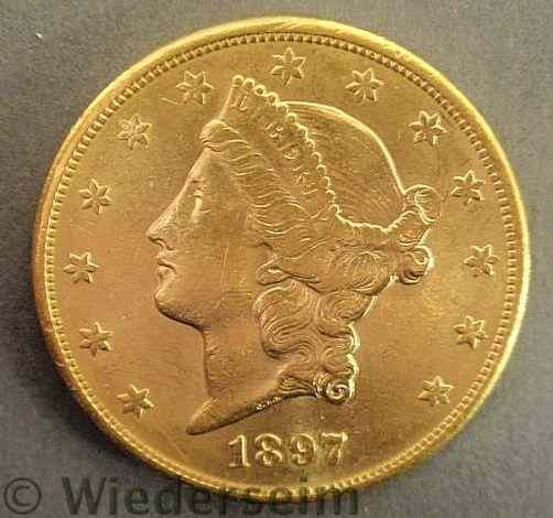 Appraisal: -S Double Eagle twenty-dollar gold Piece BU