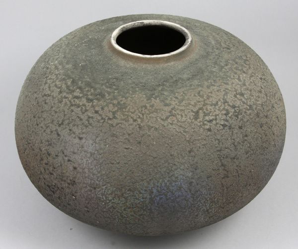 Appraisal: th Century matte glazed ceramic jar by Harvey Sadow Jr