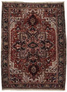 Appraisal: Heriz Carpet early to mid- th century large medallion on