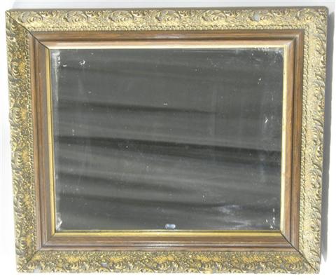 Appraisal: SMALL GILT FRAMED MIRROR h w in