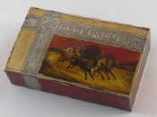 Appraisal: A Russian silver gilt trompe l'oeil cigar box with red