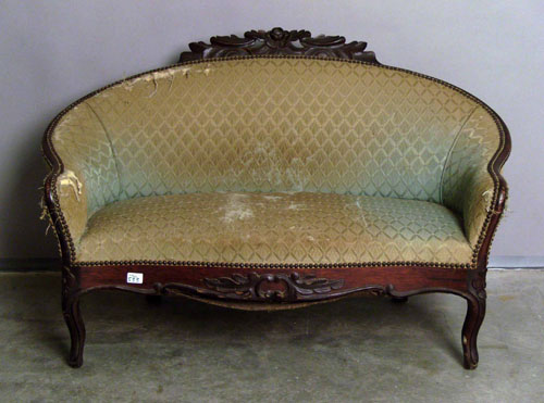 Appraisal: Diminutive Victorian sofa th c