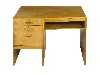 Appraisal: A WHITE SYCAMORE VENEERED PLYWOOD DESK THE DESIGN ATTRIBUTED TO