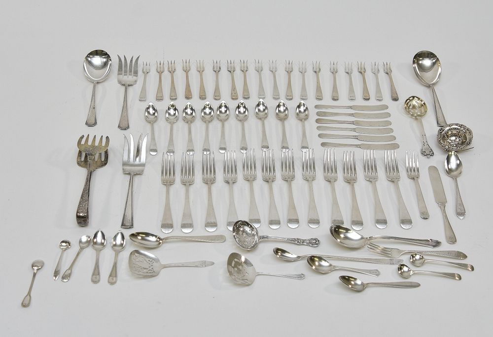 Appraisal: Miscellaneous Sterling Silver Tableware Miscellaneous sterling silver tableware flatware of