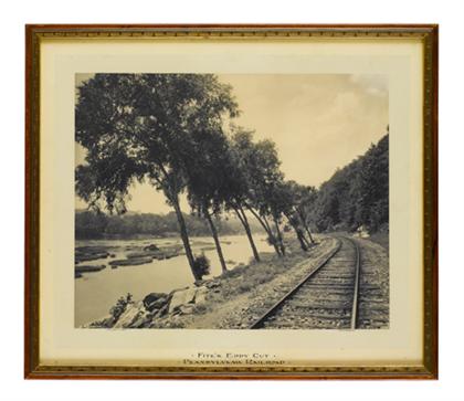 Appraisal: piece Original Photograph Rau William H Fite's Eddy Cut Pennsylvania