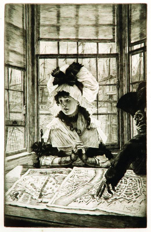 Appraisal: James Jacques Joseph Tissot - An uninteresting story Etching x