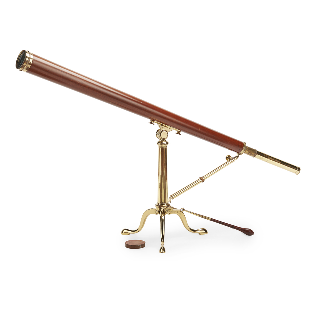 Appraisal: -INCH REFRACTING MAHOGANY TELESCOPE BY DOLLOND LONDON CIRCA marked DOLLOND