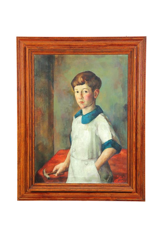 Appraisal: PORTRAIT OF A BOY AMERICAN SCHOOL EARLY TH CENTURY Oil