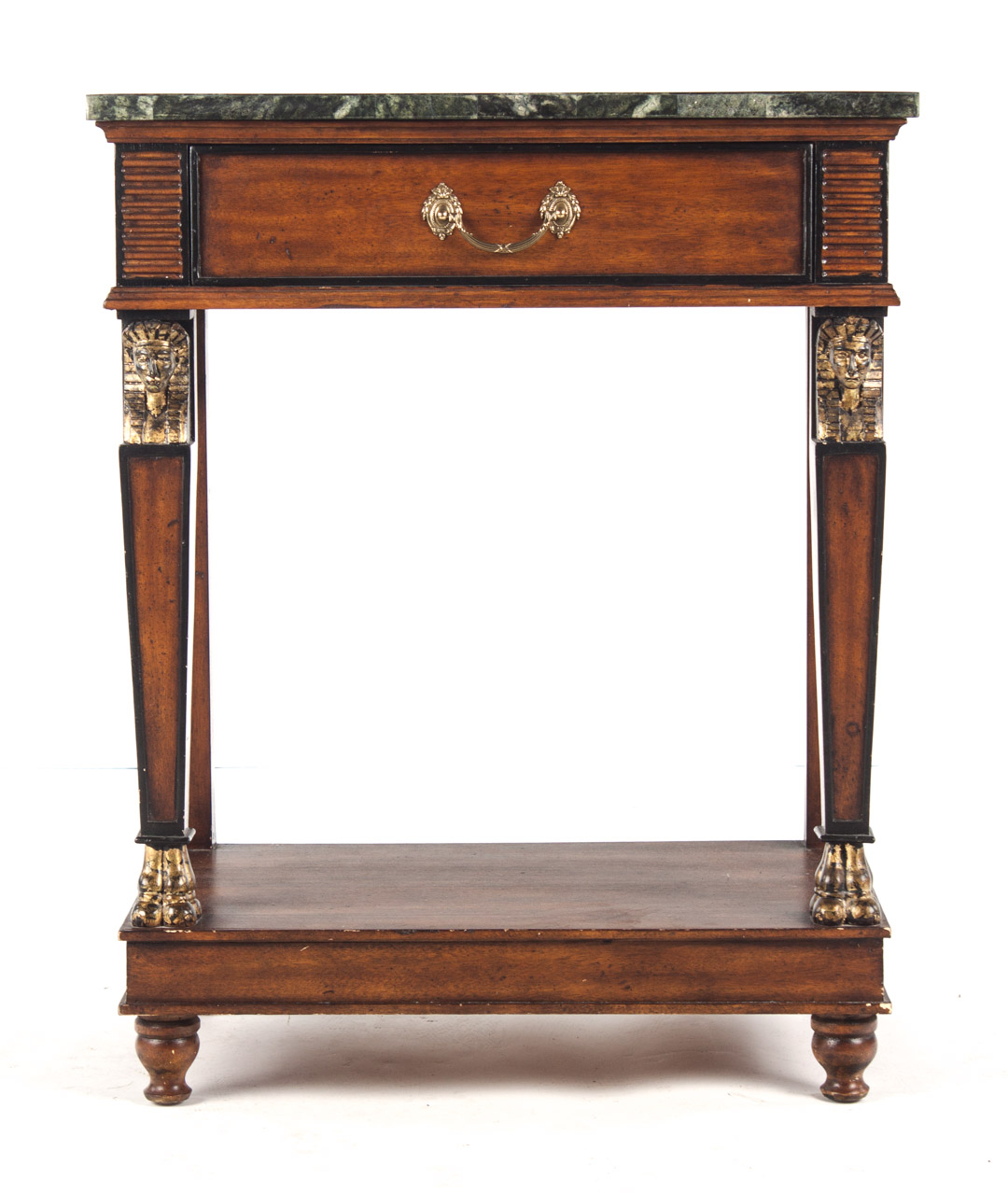 Appraisal: Napoleon III style mahogany pier table mahogany with gilt and