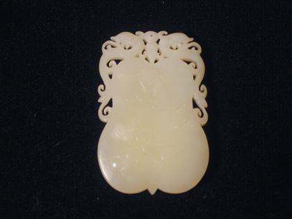 Appraisal: Chinese carved celadon jade pendant th century