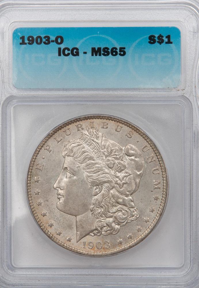 Appraisal: -O MORGAN SILVER DOLLAR ICG MS A -O New Orleans