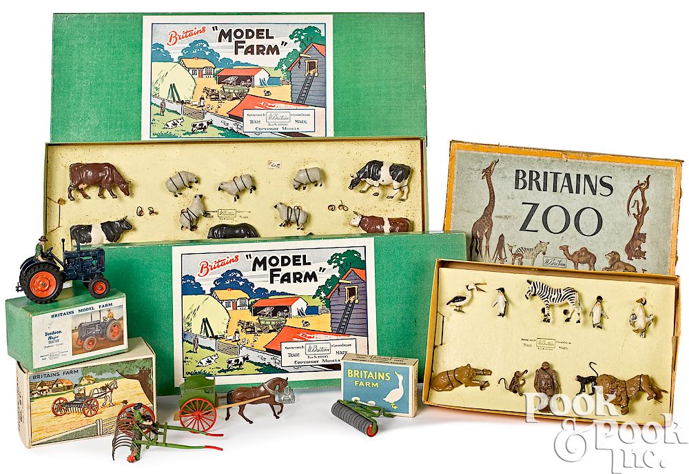 Appraisal: Collection of Britains farm toys in original boxes Collection of