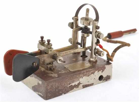 Appraisal: RARE TELEGRAPH DOUBLE MORSE KEY Australian circa late s red