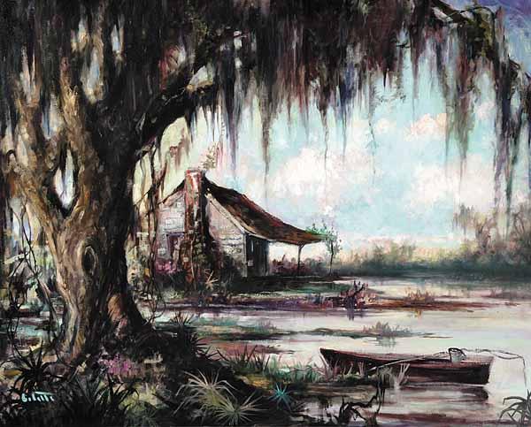 Appraisal: Colette Pope Heldner American New Orleans - Swamp Idyll Louisiana