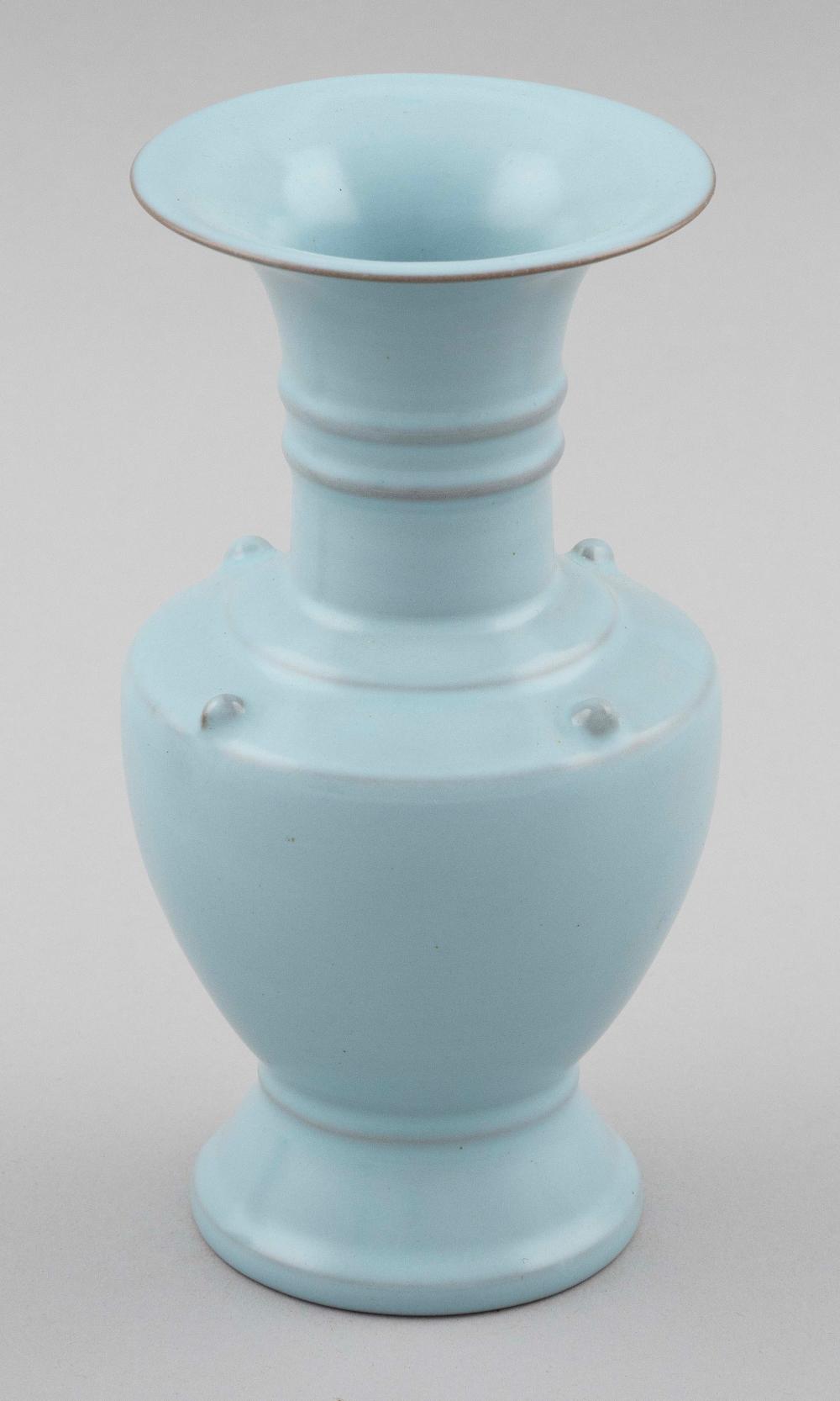 Appraisal: CHINESE RUYAO PORCELAIN BALUSTER VASE SONG DYNASTY HEIGHT CHINESE RUYAO