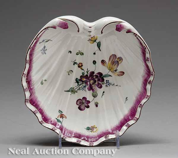 Appraisal: A Nymphenburg Shell Dish in the Frankenthal Style th c