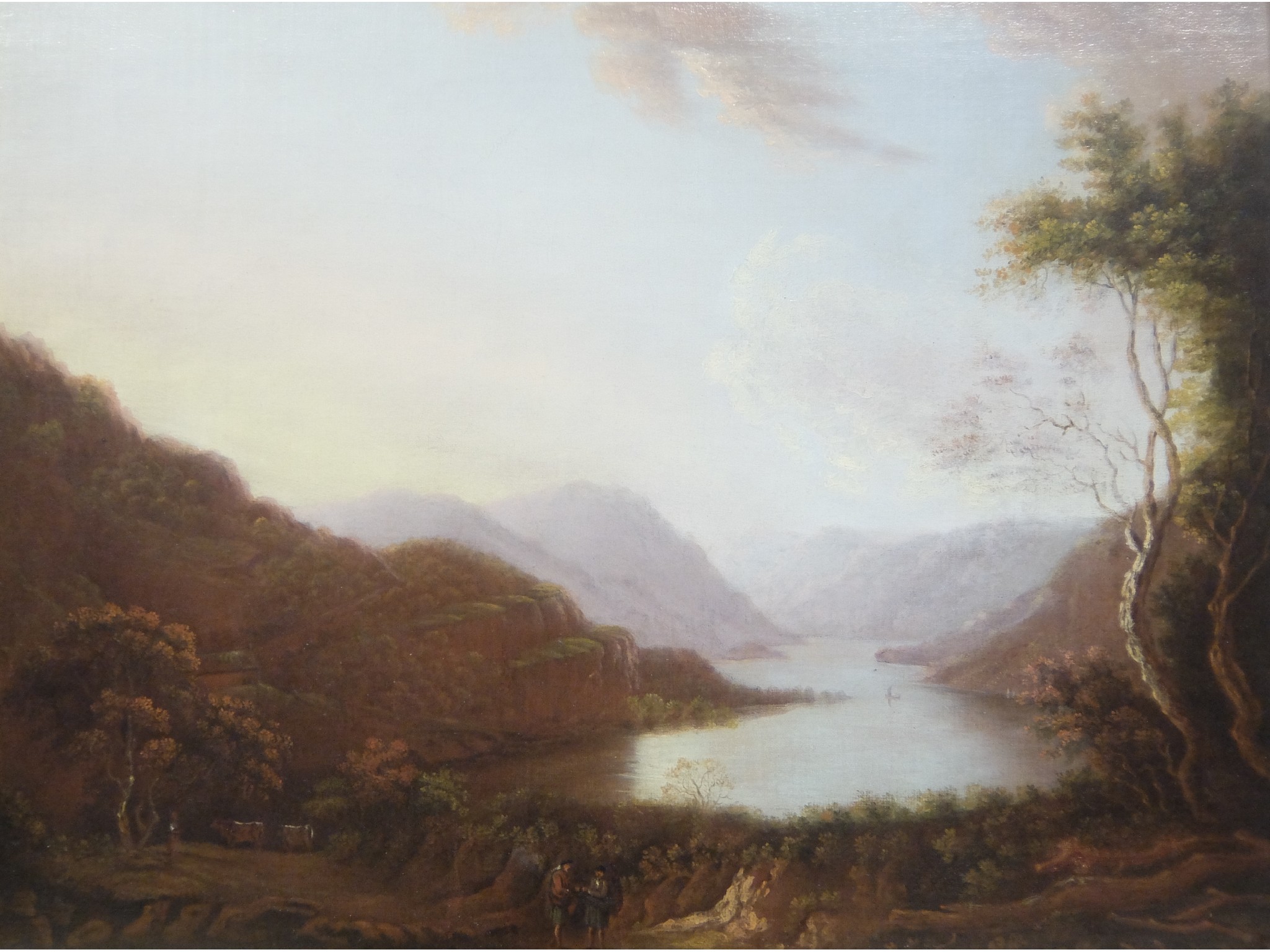 Appraisal: CIRCLE OF ALEXANDER NASMYTH A HIGHLAND LOCH SCENEOil on canvas