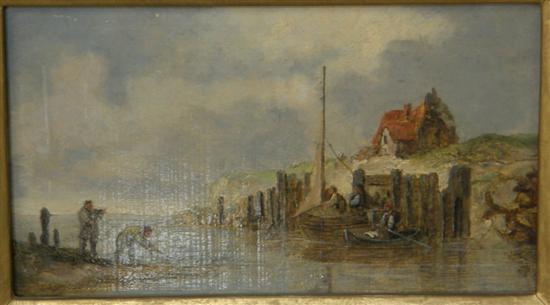 Appraisal: William C Stanfield seascape oil on board h w in