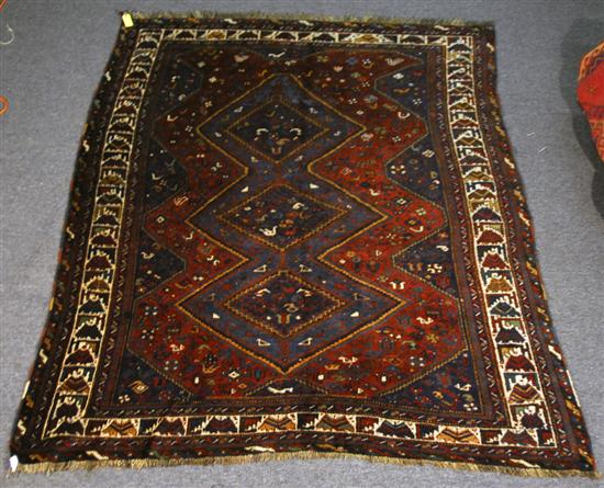 Appraisal: QASHGAI CARPET Persia circa feet x feet Provenance From the