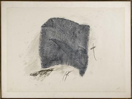 Appraisal: ANTON TAPIES b UNTITLED Two lithographs x in signed in