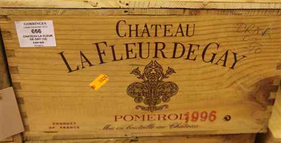 Appraisal: A case of twelve Chateau La Fleur de Gay Pomerol