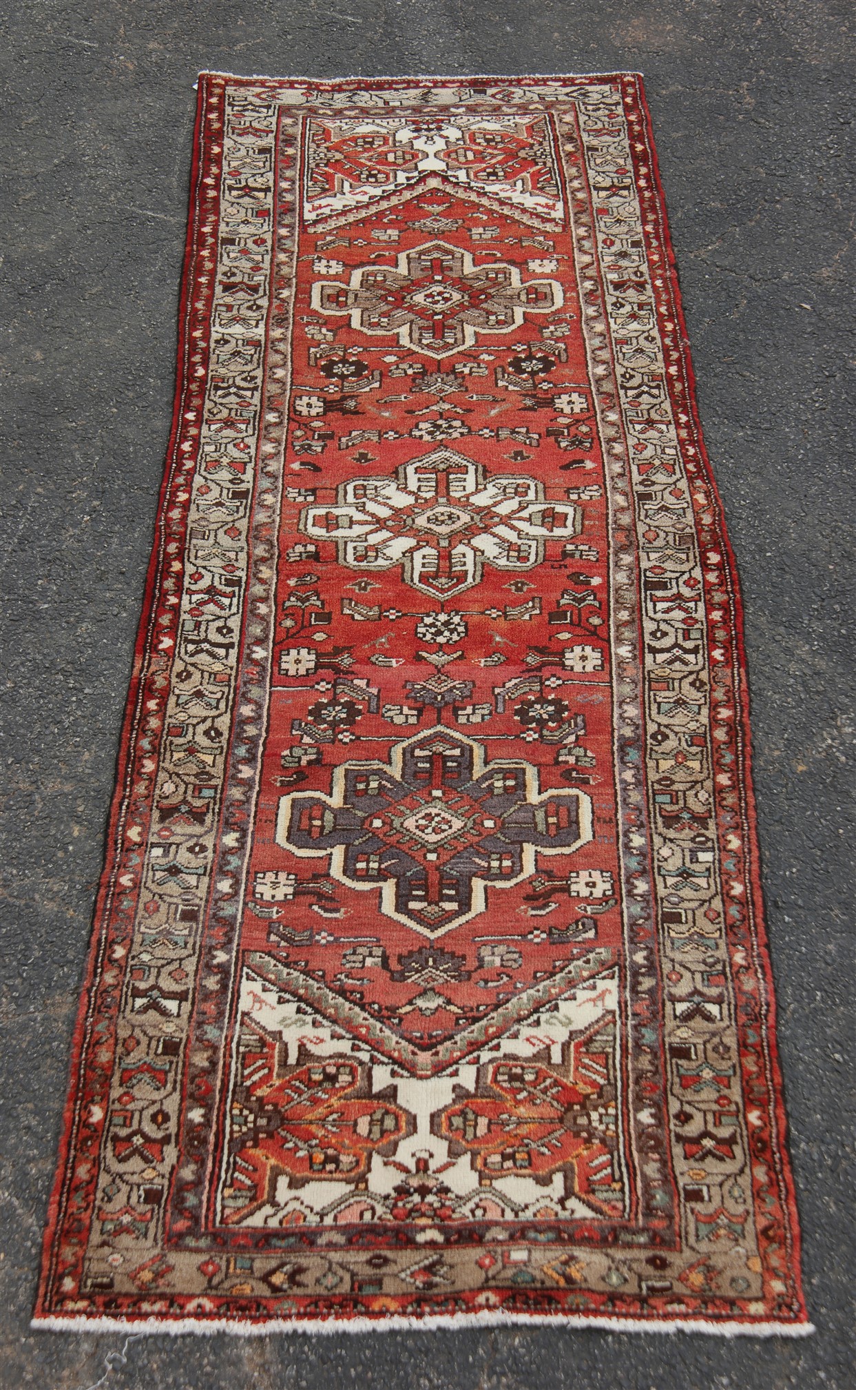 Appraisal: ORIENTAL RUG ' X ' HAMEDAN Oriental rug ' x