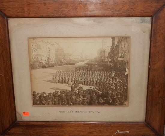 Appraisal: Photograph Prince photographer ''McKinley's Inauguration '' depicting troop of the