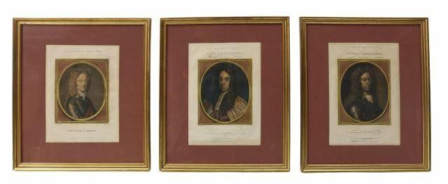 Appraisal: lot of Framed hand-colored engravings on paper after Sir Godfrey