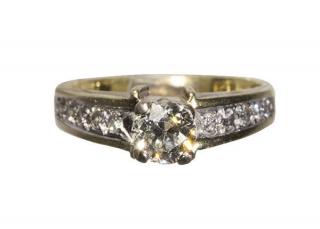 Appraisal: Diamond and k yellow gold ring Diamond and k yellow