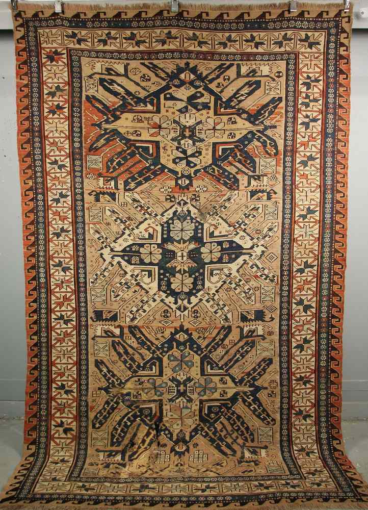 Appraisal: ANTIQUE SUMAK AREA RUG - ' '' x ' ''