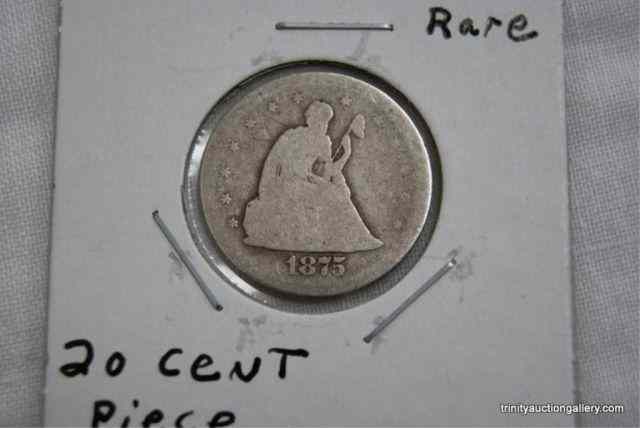 Appraisal: S Silver Seated Liberty Cent Piece CoinConsidered Rare coins to