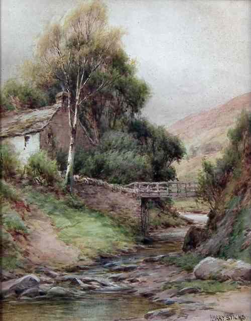 Appraisal: Harry Sticks - - Watercolour - ''A Crossing Place at