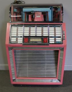 Appraisal: Vintage Seeburg Select O Matic Juke Box In Rare Pink