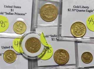 Appraisal: Lot of US gold coin group Lot of US gold